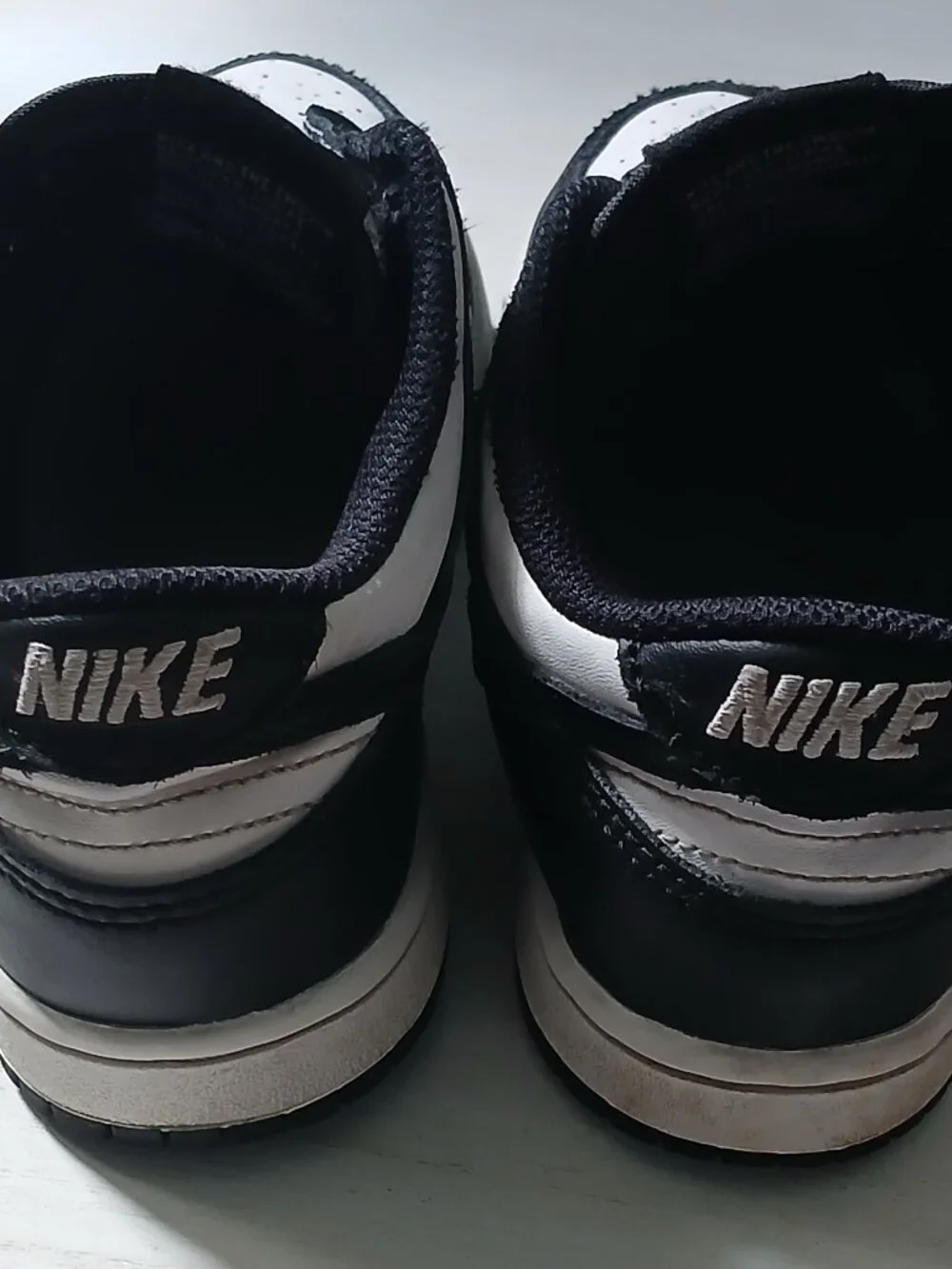Nike Black and White Low-Top Sneakers Dunks Pandas Kids 13c